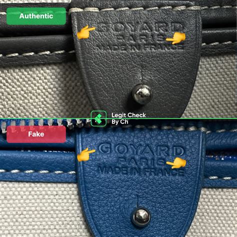 goyard slides fake|goyard bag vs real.